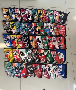 หน้ากากการแสดง Opera Sichuan 10 ชิ้น ผ้าบางระบายอากาศได้ดี ตาสบาย ส่งเสริมวัฒนธรรมดั้งเดิมของชาติ