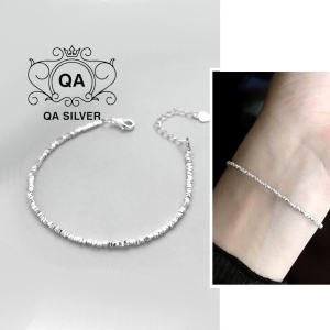 Vòng tay bạc 925 khối vụn lắc nữ tối giản s925 MINIMAL QA SILVER Bracelet BR250201