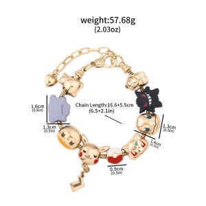 Anime Cute Yellow Pet Squirtle Bracelet Badge Monster Elf Pendants Cosplay Props Fan Gift Men Women Backpack Jewelry Accessories