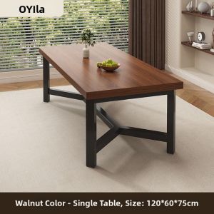 OYIla | Walnut Color Dining Table For Small Households Square Large Panel 2026 New