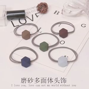 JH Ikat Rambut Korea Bentuk Rubik Kunciran Rambut Rubik Karet Rambut Doff Fashion Aksesoris Wanita