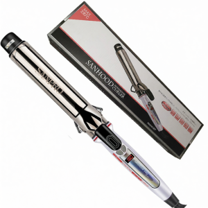 เครื่องม้วนผมแบบมืออาชีพ ขนาดใหญ่ การจัดสไตล์ นิ้ว แกนเคลือบไทเทเนียม ไม่ทำลายเส้นผม ร้อนเร็ว ดูแลเส้นผม