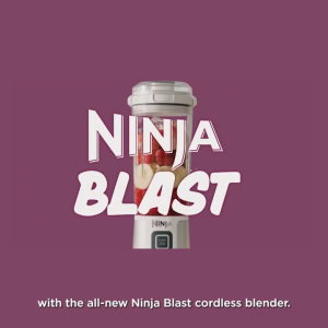 【In Stock】Ninja Blast Rechargeable USB-C Cord Blast Portable Blender (530ml) BC151SM Portable Blender 18oz