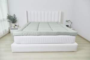 ท็อปเปอร์ใยขนห่านเทียม Topperนุ่มๆ แถมฟรีหมอน 7D