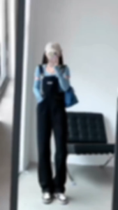 CUCI GUDANG!!Overall //Jumpsuit//Plus Size Celana Lebar Kaki Longgar//Gaya Korea Style Denim Dan Hitam