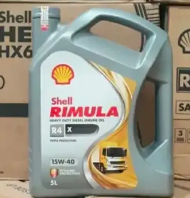 Rimula R4x 15w-40 Oli mesin diesel 5L (SCAN) Barcode