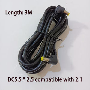 12V 5.5MM X2.5mm Right Angle Plug Power Cable Connector 0.3/0.5/1.5/3m DC Male to Male Cord Adapter Extension Wire
