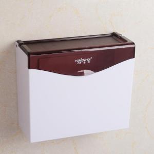 Bathroom Toilet Paper Box Waterproof Square Flat Paper Box Sanitary Room Tissue Holder No Drilling Required Household Storage Organizer