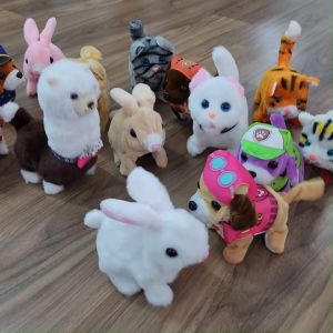 Walking Cat Rabbit Alpaca Animal Cute Comel Patrol Electronic Mainan Kucing Pets Cat Toys Dolls Cat Toy Plush Walking Kids Educational Toy Mainan kucing小孩小猫小狗玩具猫兔子