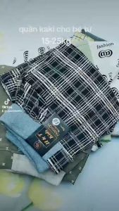 Quần lửng bé trai chất vải không co giãn size 15kg đến 25kg QT4