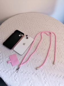 Crossbody Lanyard Necklace Strap Universal Mobile Phone Lanyard Long Adjustment Phone Case With Clip Safety Anti-Lost Lanyard