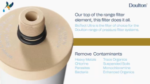 Doulton DCP2 KDF (9004) Heavy Metal Reduction +BTU (2501) Biotect Ultra Water Filter Purifier System