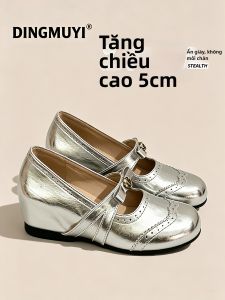 DINGMUYI | Giày Mary Janes Mùa Xuân Hè Đế Trong 5cm