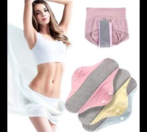 3/5Pcs Set Reusable Adult Diaper Cotton Washable Panties Panty Liners Feminine Hygiene Pad Period Elderly Prevent Urine Leakage