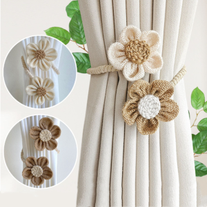 Flower Curtain Tie Rope Backs Holdbacks Buckle Clips Accessory Rods Accessoires Hook Holder Home Decorations