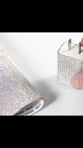 Bling-Bling! Ciptakan Dekorasi Mobil & Hadiah Menawan dengan Stiker Kristal Berlian DIY!--12*20cm