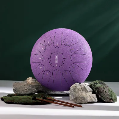 Beginner Friendly Performance Grade Steel Tongue Drum 15 Notes 14 Inch