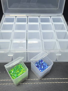 Large Capacity Bead Storage Box Diamond Nail Art Accessories Rice Beads Multifunctional Transparent Organizer Desktop Jewelry Box
