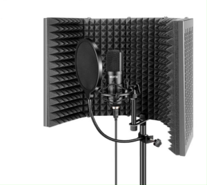 5 แผ่นพับสตูดิโอไมโครโฟนแยก SHIELD Professional ปรับความสูงบันทึก Soundproof Shield ลดเสียงรบกวนหน้าจอ(สินค้ามี4รุ่นไห้เลือกค่ะ)
