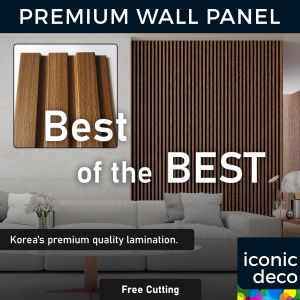 9ft/10ft Fluted Wall Panel - Premium Wood texture Waterproof PS and WPC DIY Wainscoting