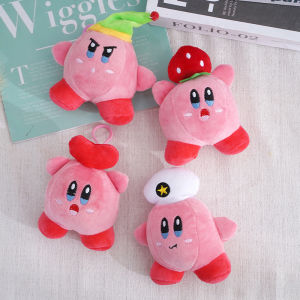 Cartoon Star Kirby Stuffed Plush Toy 12CM Nightcap Star Chef Love Dressing Up Kirbys Dolls Pendant Bag Decoration