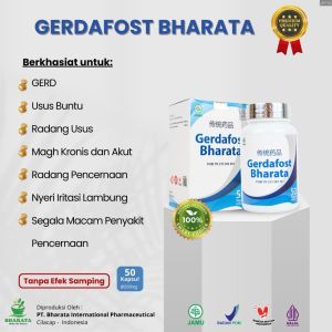 GERDAFOST BHARATA Obat Herbal Maagh Asam lambung Mengobati Gerd Maag Akut Maag Kronis Radang Usus