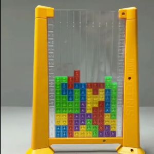 Balok Bangunan Puzzle Berwarna 3D Tetris Mainan Edukasi Anak Permainan Interaktif