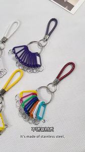 10/20 Bit Lanyard Key Organizer With Colorful Key Tags Office Hotel Apartments Key Management