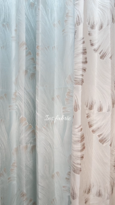 Ins.Fabric Tropical curtain/langsir pattern grommet/ring/eyelet ring custom height