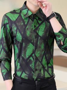 HENGYUANXIANG | Hengyuanxiang Mens Long Sleeve Shirt Casual Thin Style Anti-Wrinkle Business Casual Spring Lightweight Button Down Shirt