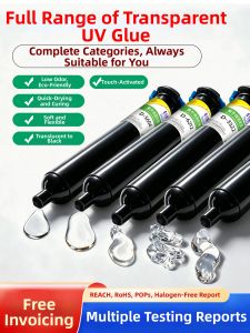 ZHUOLIDE | UV Curing Glue Light Cure Epoxy Electronics Welding Fix Adhesive 1 Unit