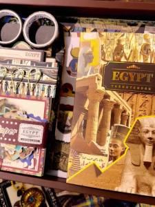 Chaoyu Egypt Travel Journal Set Gift Box for Children High-Value Retro Stickers Tape Notebook Souvenir Small Gift