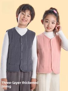 miiow | Thickened Woolen Vest For Children Inner Wear School Uniform Winter Warm Cotton Coat For Boys And Girls Catman MiiOW Brand