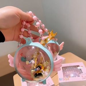 Satu Keluarga Gift Box Set Aksesoris C876 Set Jepit Rambut Kalung Ikat Rambut Anak Karakter