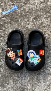 Sandal Anak Laki Laki Motif BaimKartun Terbaru Eva Rubber Nyaman Tali Belakang Fashion Terbaru