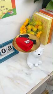 Cute Cartoon-Themed Large-Capacity Key Holder with Pull-out Keychain for Electric Cars