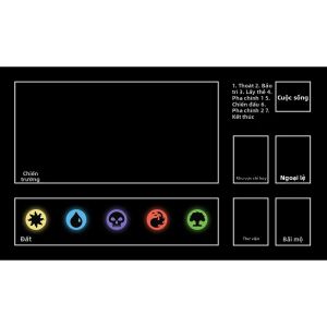 Potdemiel | Tấm Lót Chuột HD 60x40cm Dành Cho Trò Chơi MTG Thẻ Bài TCG Thảm Chơi Game Với Các Vùng Nền - Chất Liệu Cao Su Dành Cho Chơi Game