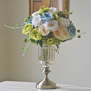 European-Style American Creative Gift Model Room Retro Living Room Study Hallway Water Storage Flower Arrangement Decoration Vase Decoration