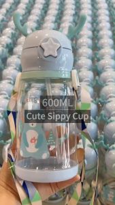 600ML Straw Cup Baby Water Bottle Feeding Bottle For Kids Water Tumbler Drinking Bottle For Baby