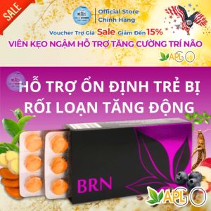 [NSF1111 Giảm 111K] BRN APLGO Viên Ngậm Tế Bào Gốc – Hộp 30 Viên Hỗ Trợ Trí Não