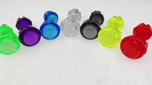 2 Player Arcade Kit Copy Sanwa Joystick Transparent Push Button Zero Delay Usb Controller Encoder Pc Raspberry Pi Arcade Neo Ge
