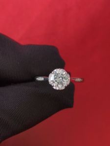 Diamcity (Free Gra Certificate) Cincin Moissanite Baru 1 Karat