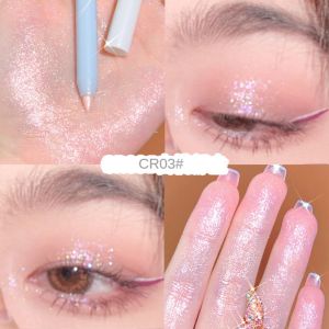 Xixi glitter eyeshadow pencil for eye makeup cosmetic tools gold rose silver long lasting waterproof shimmer eyeliner gel