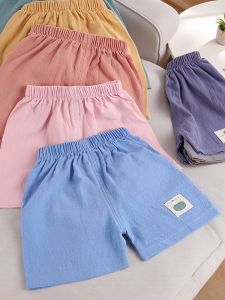 Kids Summer Lightweight Shorts Cotton Linen