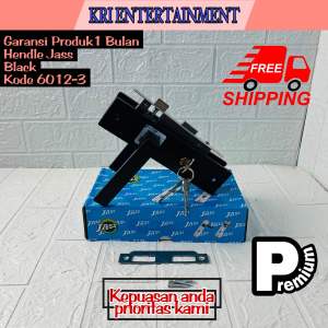 Gagang Kunci Pintu / Handle Pintu Komplit TANGGUNG 20 Cm Murah PREMIUM MOTIF Black