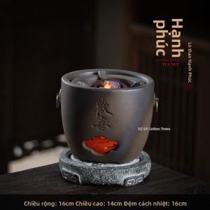 MIANXIAOCHENG | Ấm Đất Sét Nung Gỗ Thủ Công Từ Quặng Thô Thành Mỏng Có Nắp Nhảy