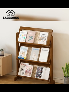 Bookshelf Kids Bookcase Multilayer Magazine Rack Storage Shelf Advertising Rack Photo rack