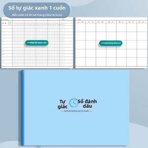 JIELI | Sổ Kiểm Tra Kỷ Luật Tự Chủ cho Kế Hoạch Học Tập Kỳ Nghỉ Ghi Chép Đọc Luyện Tiếng Quản Lý Thời Gian Lập Kế Hoạch Bài Tập Hằng Ngày