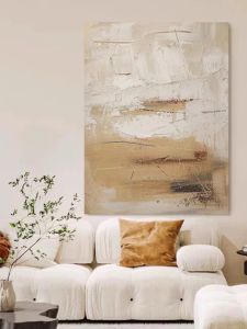 Hand-Painted Orange Peel Oil Painting Modern Minimalist Texture Wall Art for Living Room Sofa Background Bedroom Decor Restaurant Decoration