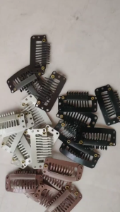 6-Teeth U-Shape Wig Clips For Hair Extension Hairpiece Diy Snap-Comb Wig Clips Wig Clips 100pcs/Bag